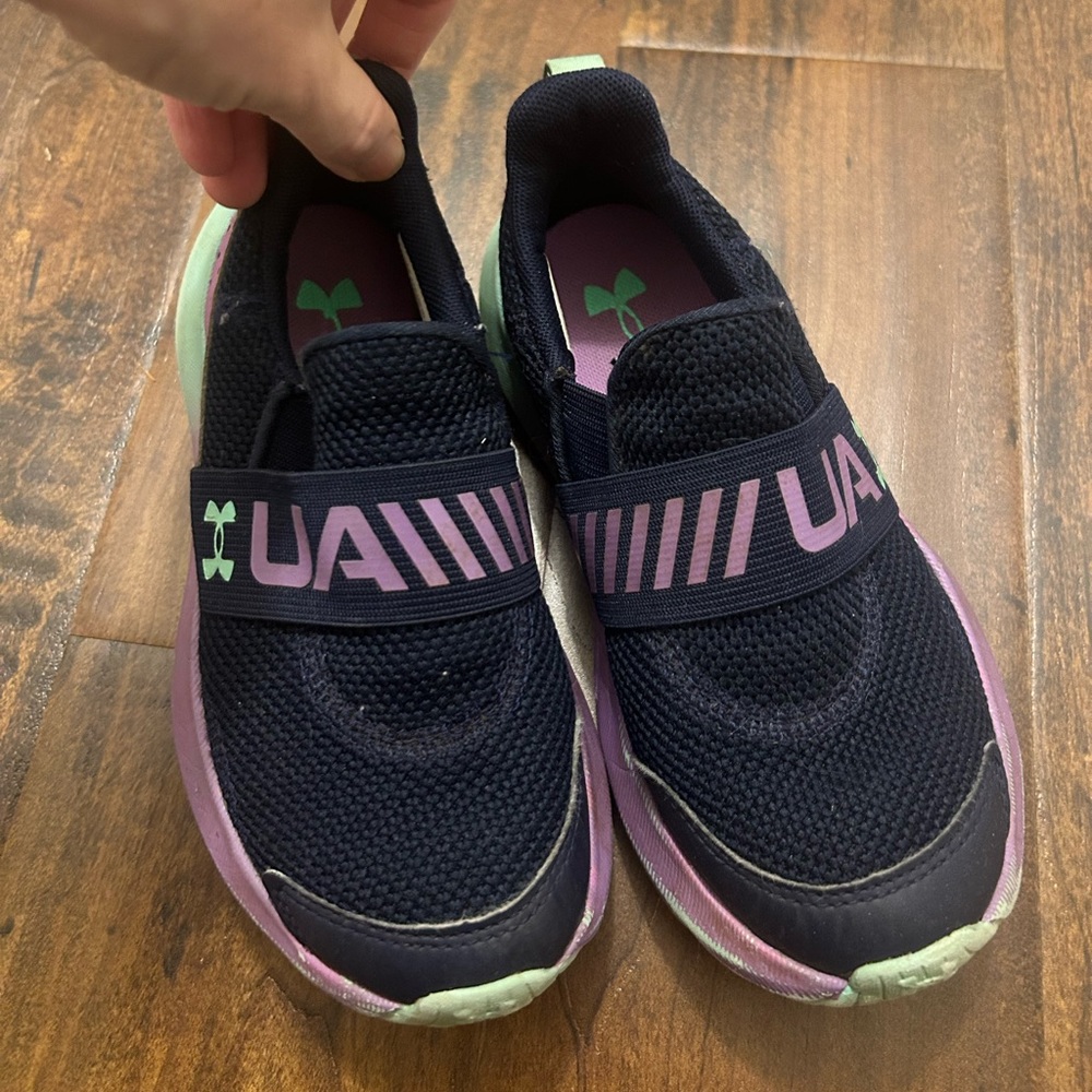 Under Armour girls slip on sneakers